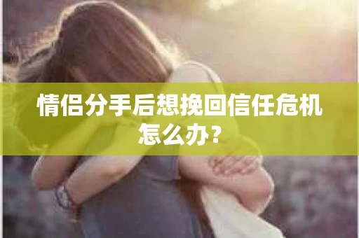 情侣分手后想挽回信任危机怎么办？
