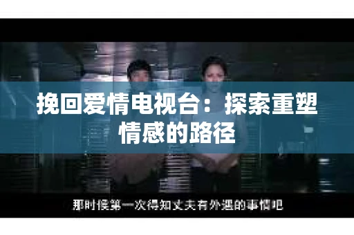 挽回爱情电视台：探索重塑情感的路径