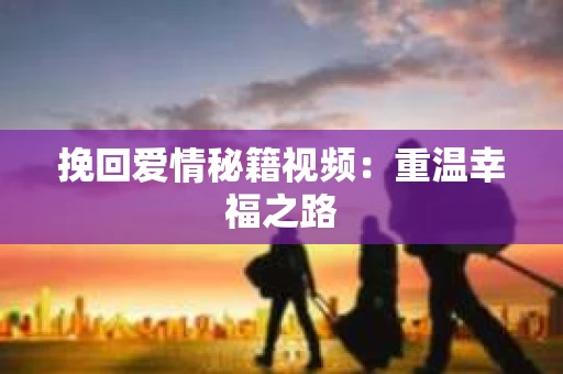 挽回爱情秘籍视频：重温幸福之路