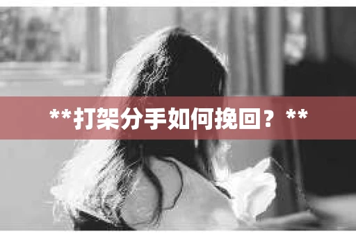 **打架分手如何挽回？**