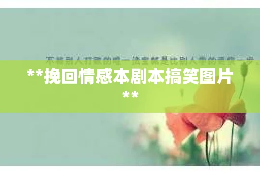 **挽回情感本剧本搞笑图片**