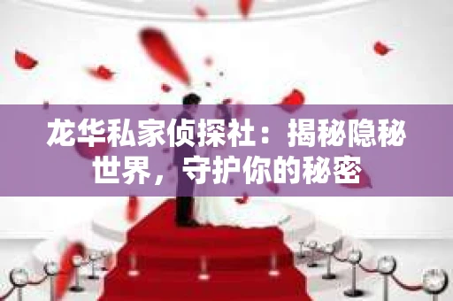 龙华私家侦探社：揭秘隐秘世界，守护你的秘密