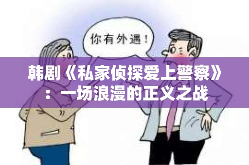 韩剧《私家侦探爱上警察》：一场浪漫的正义之战