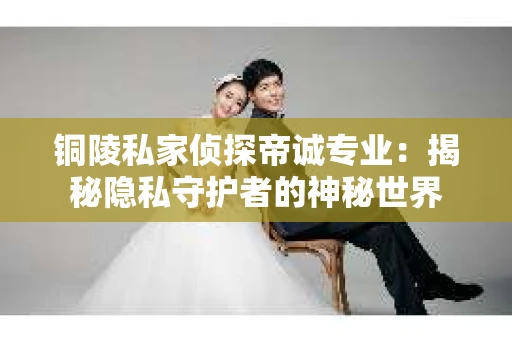 铜陵私家侦探帝诚专业：揭秘隐私守护者的神秘世界