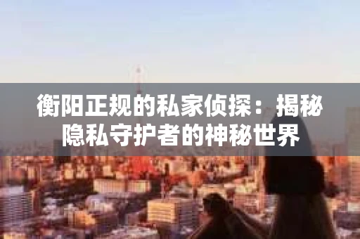 衡阳正规的私家侦探：揭秘隐私守护者的神秘世界