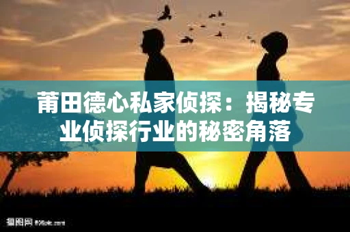 莆田德心私家侦探：揭秘专业侦探行业的秘密角落