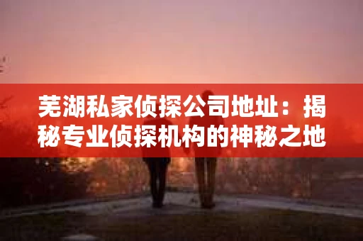 芜湖私家侦探公司地址：揭秘专业侦探机构的神秘之地