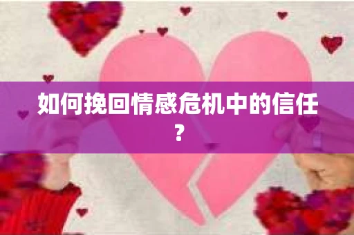 如何挽回情感危机中的信任? 如何挽回情感危机中的信任?