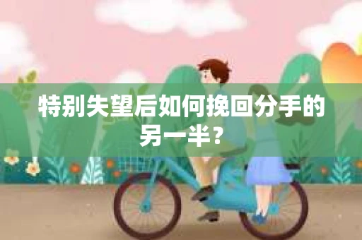 特别失望后如何挽回分手的另一半？