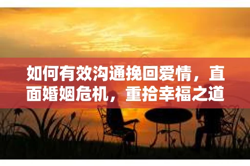 如何有效沟通挽回爱情,直面婚姻危机,重拾幸福之道 如何有效沟通挽回爱情,直面婚姻危机,重拾幸福之道