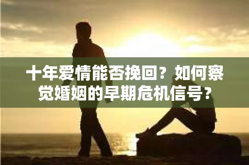 十年爱情能否挽回？如何察觉婚姻的早期危机信号？