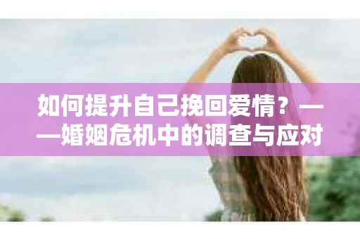 如何提升自己挽回爱情？——婚姻危机中的调查与应对策略